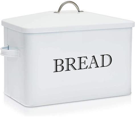 metal bread box with lid|metal farmhouse bread box.